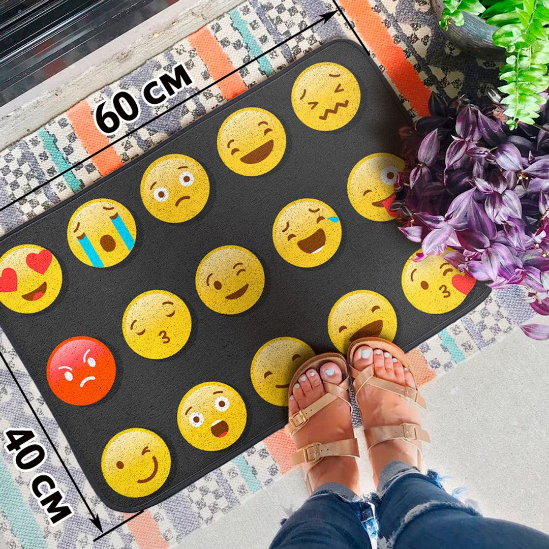 Коврик для входной двери Emoji