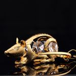 Сувенирная Крыса с кристаллами Сваровски