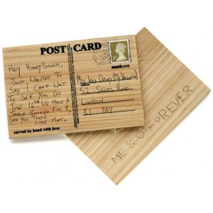 Деревянная открытка Carve your own Деревянная открытка Carve your own
