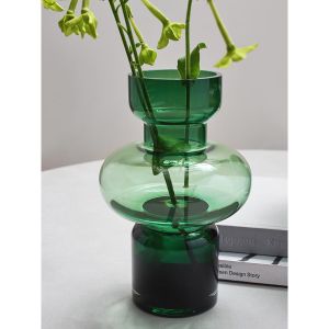 Ваза Florum, 30 см, изумрудная