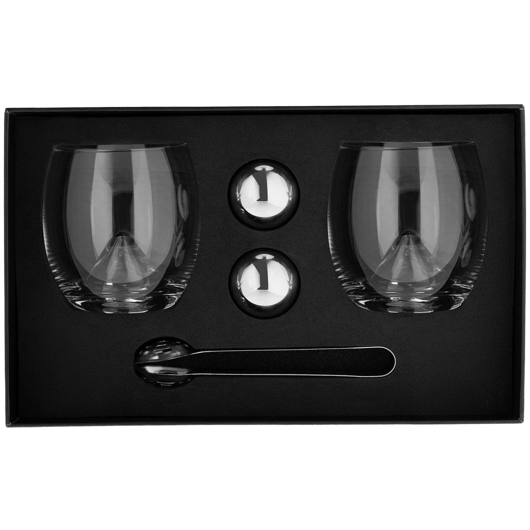 Подарочный набор Cool Orbs (2 бокала + 2 шарика для охлаждения)