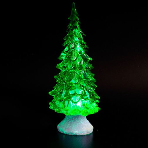 Светящаяся ледяная новогодняя елочка с музыкой