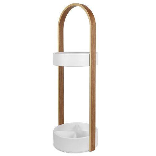 Подставка для зонтов Hub (Белый, натуральное дерево) Подставка для зонтов Hub (Белый, натуральное дерево)