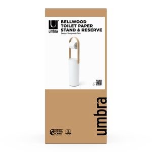 Держатель-органайзер для туалетной бумаги Bellwood (белый/натуральное дерево) Держатель-органайзер для туалетной бумаги Bellwood (белый/натуральное дерево)