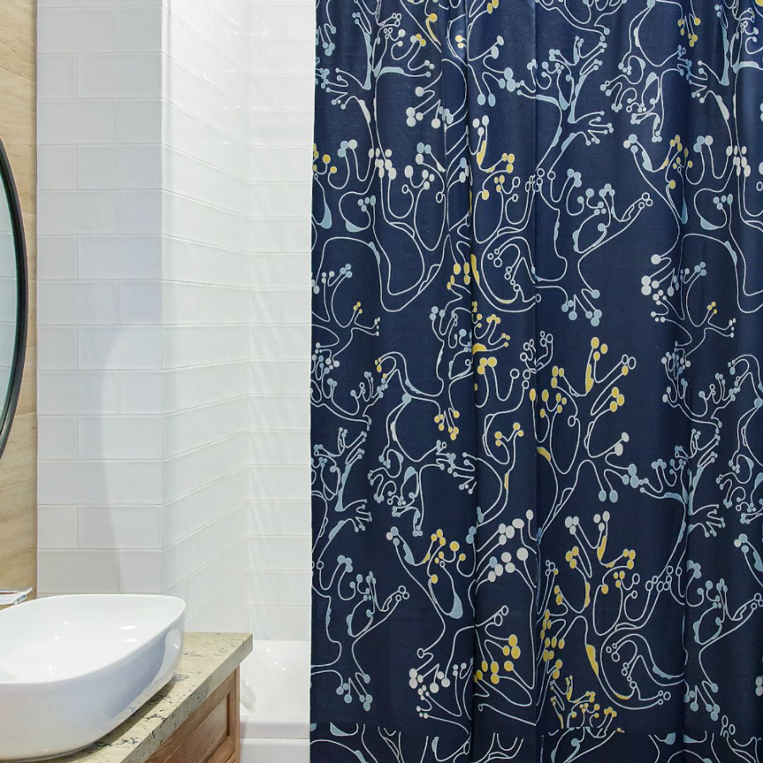 Штора для ванной Лесные кружева