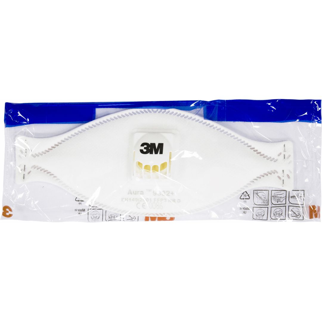 Респиратор 3М Aura 9332+ FFP3 с клапаном выдоха (1 шт) Респиратор 3М Aura 9332+ FFP3 с клапаном выдоха (1 шт)