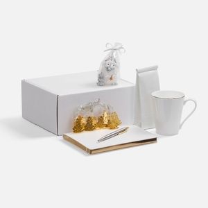 Подарочный набор Планы на счастье (белый с золотистым) Подарочный набор Планы на счастье (белый с золотистым)