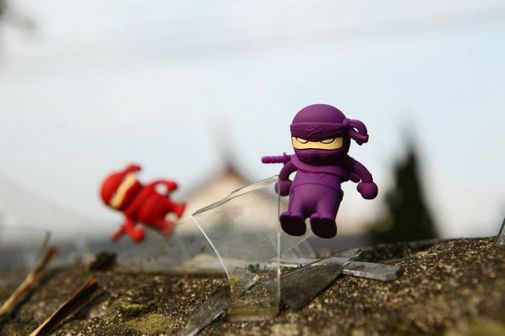 Флешка Ниндзя Фиолетовый 4 Гб