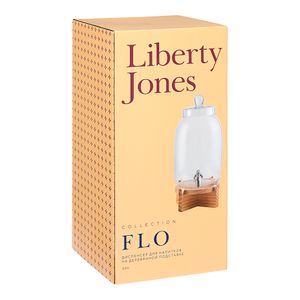 Диспенсер для напитков на деревянной подставке Flo (5,4 л)