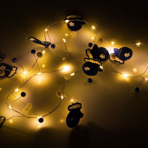 Гирлянда Merry Mittens (Синяя) Гирлянда Merry Mittens (Синяя)