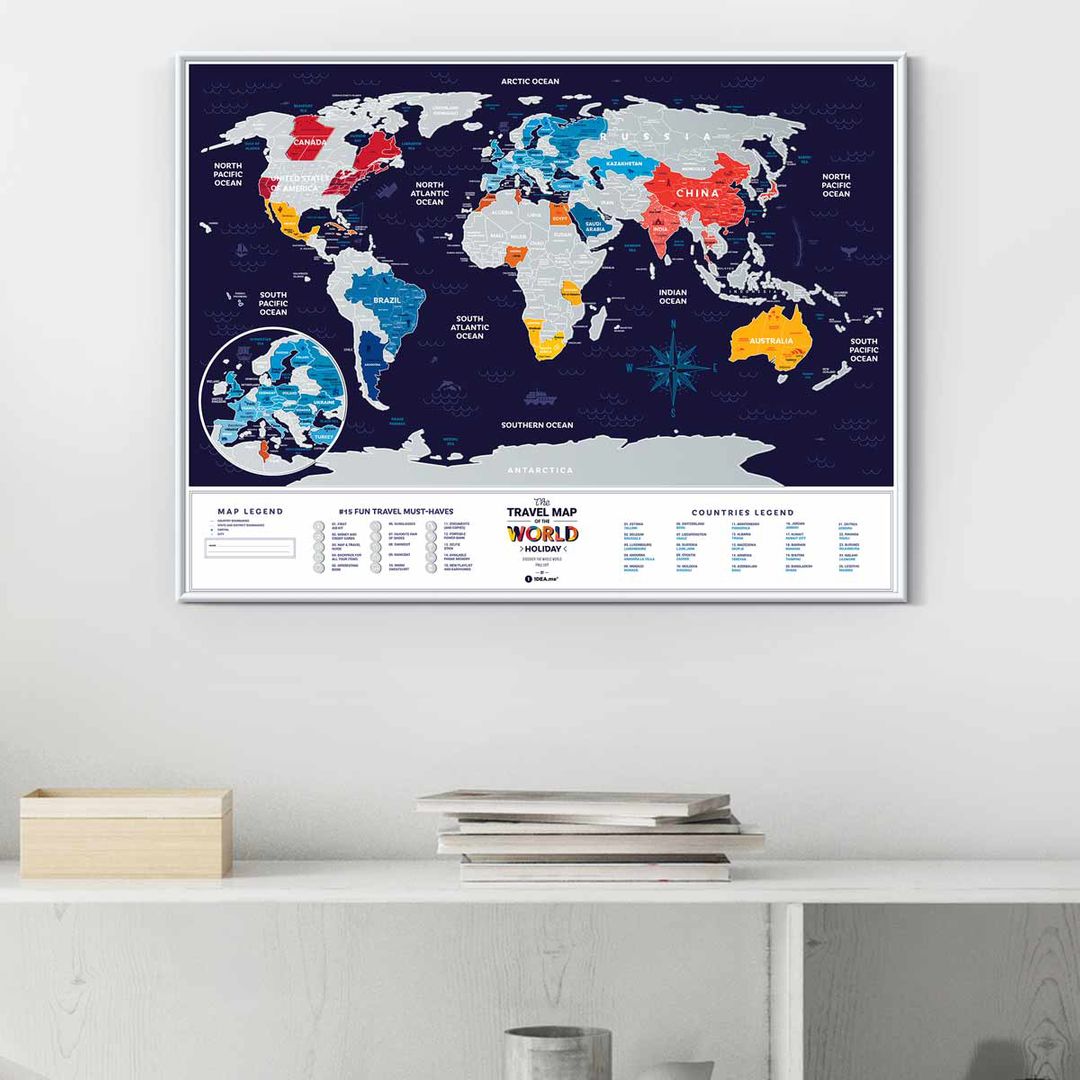 Скретч-карта мира Travel Map Holiday World (на английском) Скретч-карта мира Travel Map Holiday World (на английском)