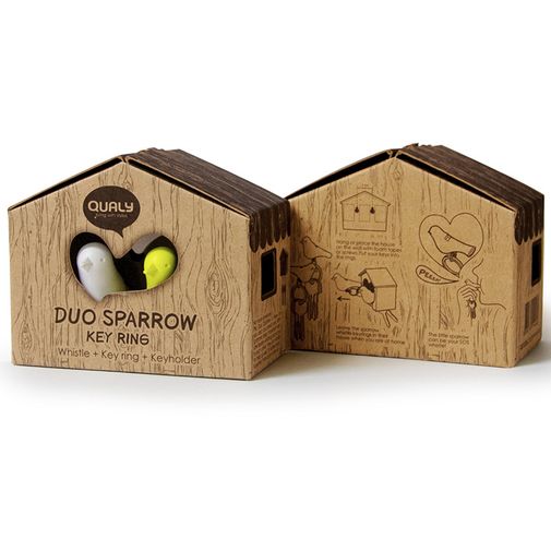 Держатель для ключей Duo Sparrow (Белый/голубой)
