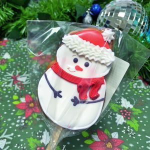 Имбирный пряник Снеговик Имбирный пряник Снеговик