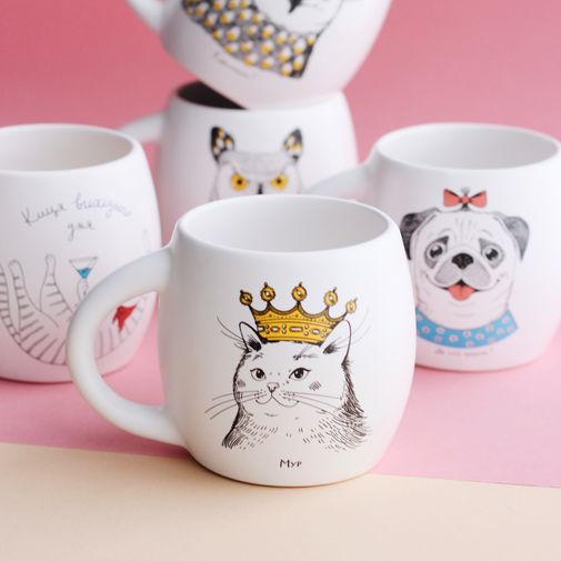 Кружка Кошка в короне Мур