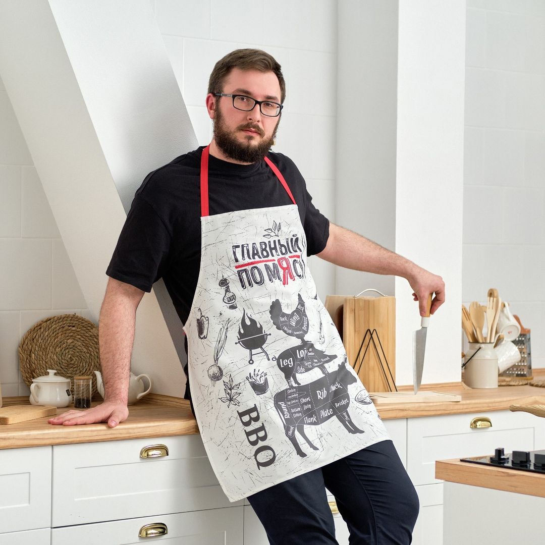 Фартук Главный по мясу Фартук Главный по мясу