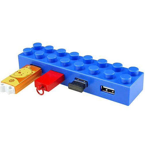 USB Хаб Лего (Синий) В работе