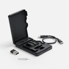 Футляр для карт памяти и SIM-карт Multitask (черный)