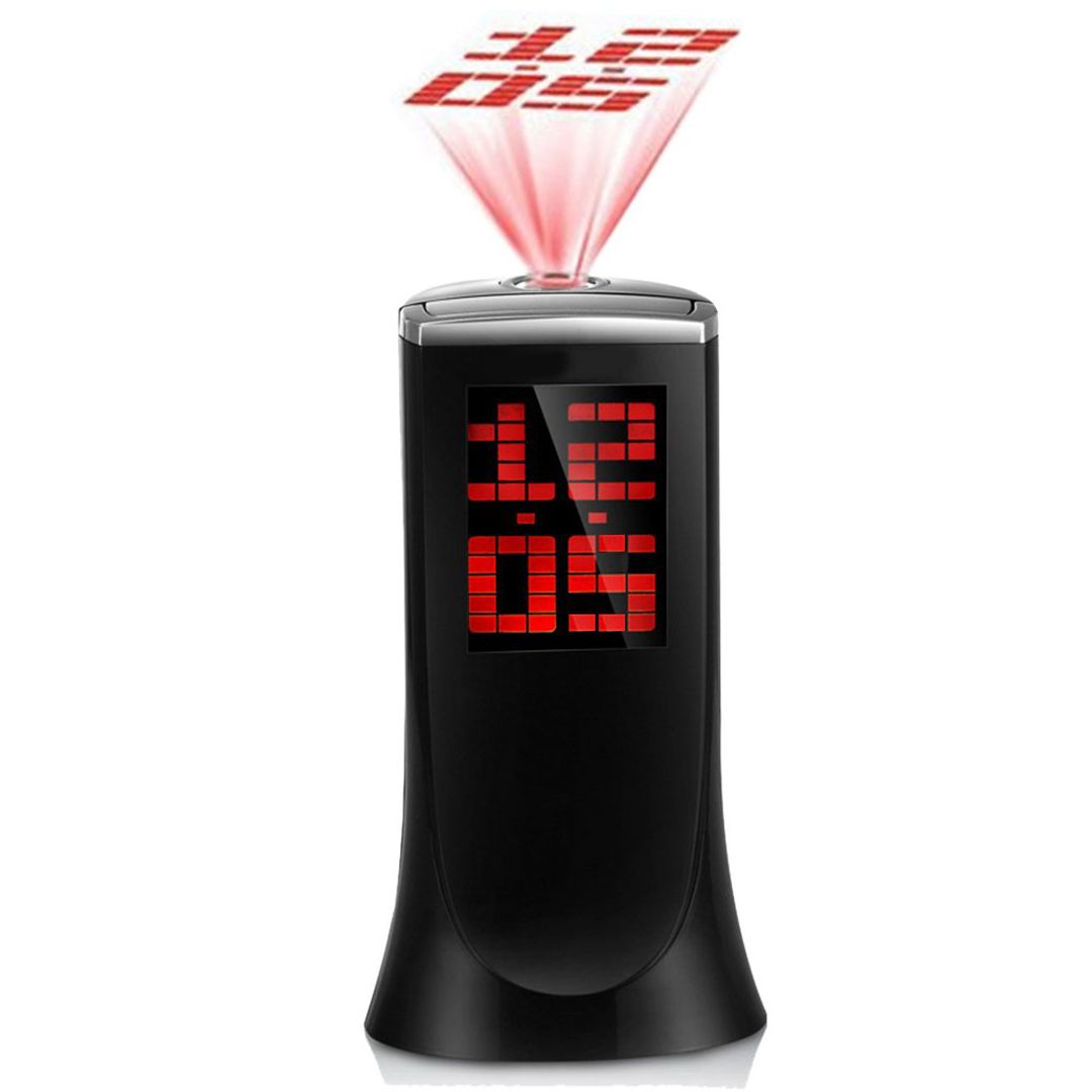 Будильник с поворотным проектором времени на 180°