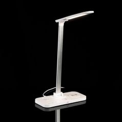 Настольная лампа с беспроводной зарядкой Power Light (белый)