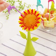 Шпажки для канапе Птички на подсолнухе
