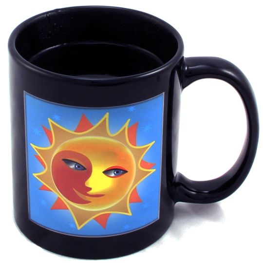 Термокружка Солнце и луна Sun & Moon Mug В нагретом виде