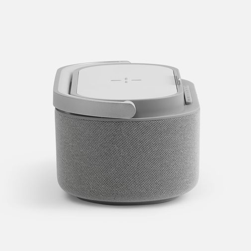 Колонка с часами и беспроводной зарядкой Veske ver.2 (серый) Колонка с часами и беспроводной зарядкой Veske ver.2 (серый)