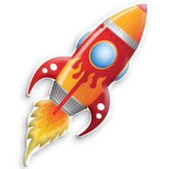 Ночник Ракета Big Red Rocket