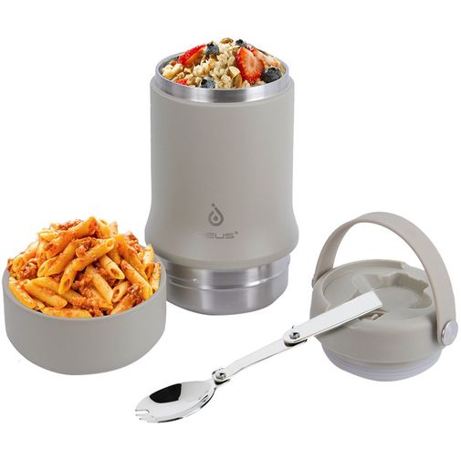 Термос для еды Tabenodo (Серый) Термос для еды Tabenodo (Серый)