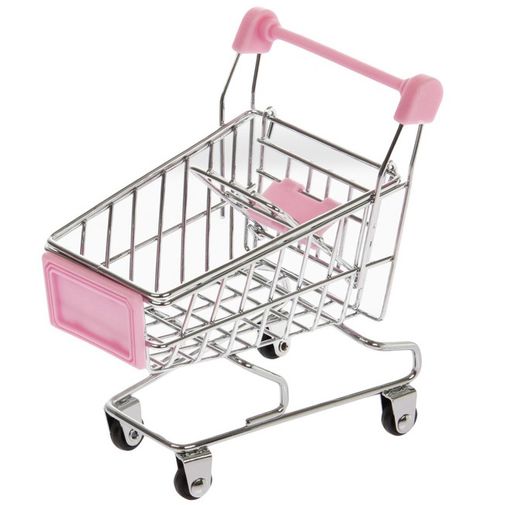 Настольная тележка-органайзер 1 ярус (Розовый)