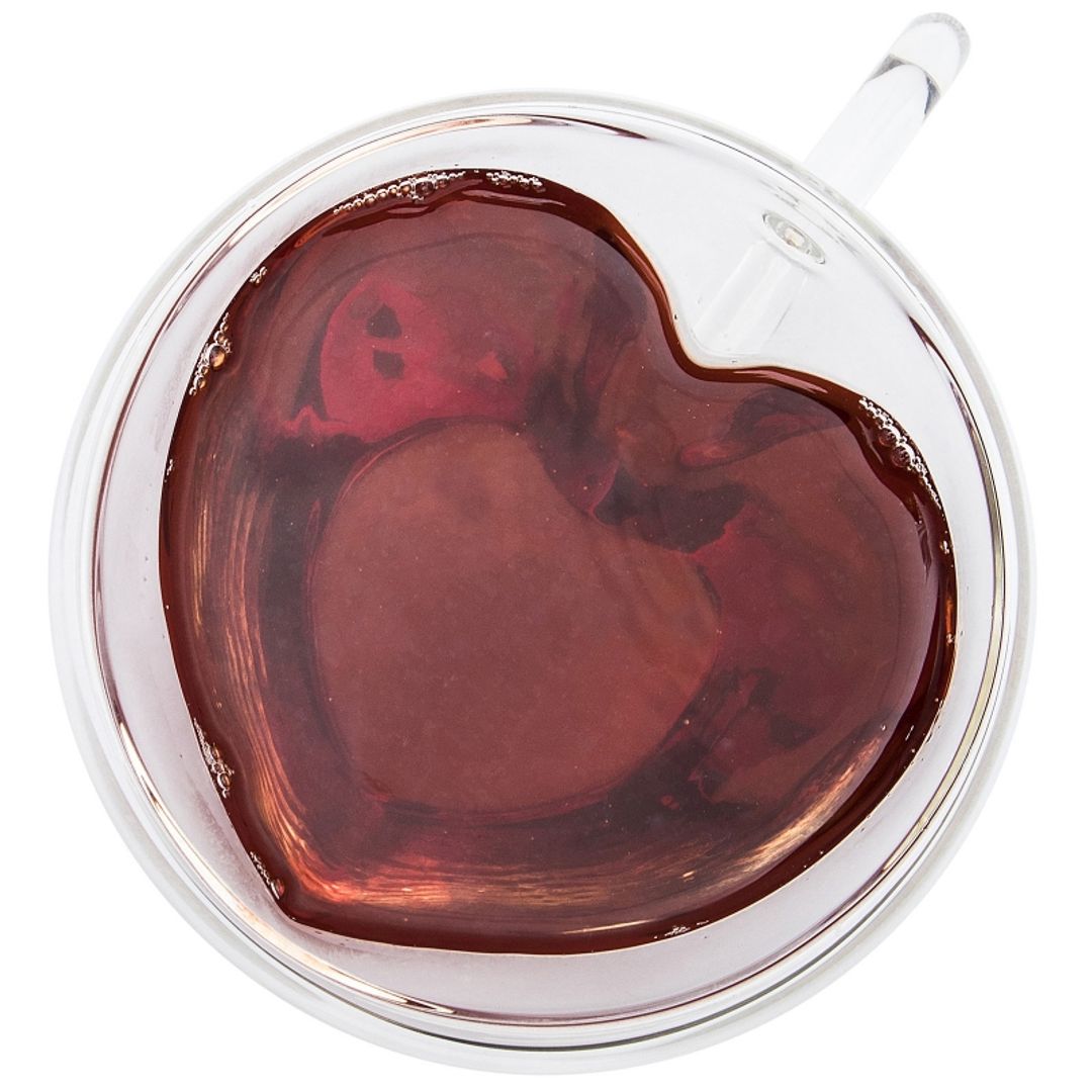 Кружка с двойным стеклом Сердце (350 мл)