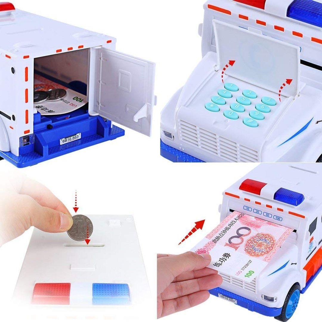 Копилка с кодовым замком Полицейская машина