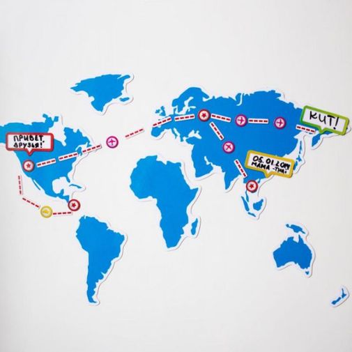 Магнитная карта мира My Trip Магнитная карта мира My Trip