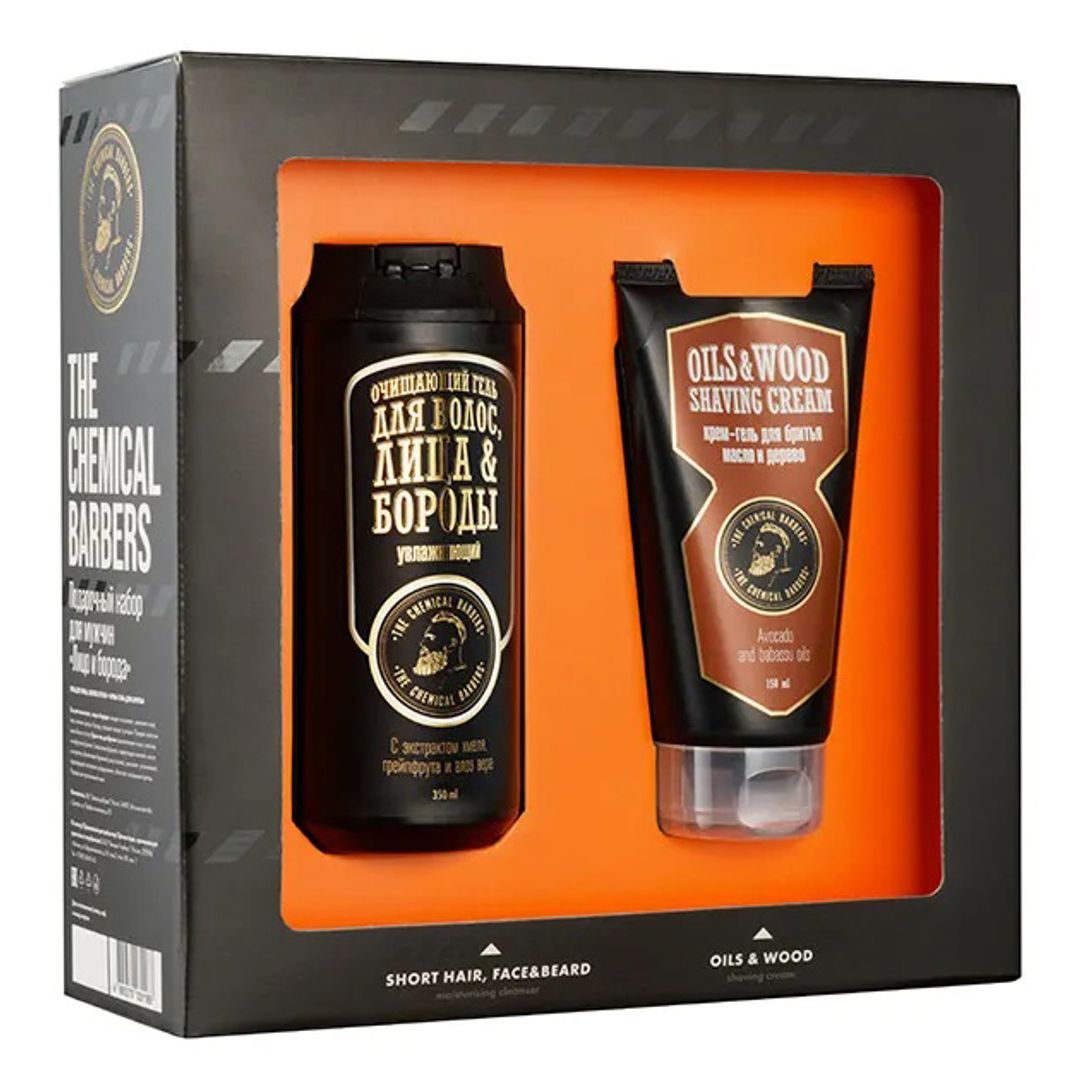 Подарочный набор The Chemical Barbers Лицо и борода (Гель для волос и лица, крем для бритья) (TCB87) Подарочный набор The Chemical Barbers Лицо и борода (Гель для волос и лица, крем для бритья) (TCB87)