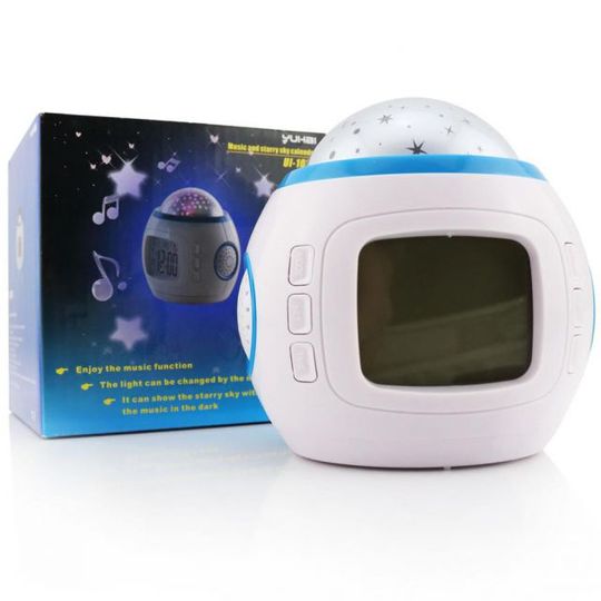 Будильник с проекцией звезд и звуками природы Будильник с проекцией звезд и звуками природы
