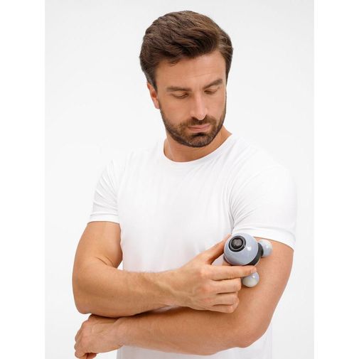 Ручной вибромассажер Spacy (серый с черным) Ручной вибромассажер Spacy (серый с черным)