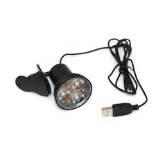 USB Лампочка на прищепке 3 светодиода