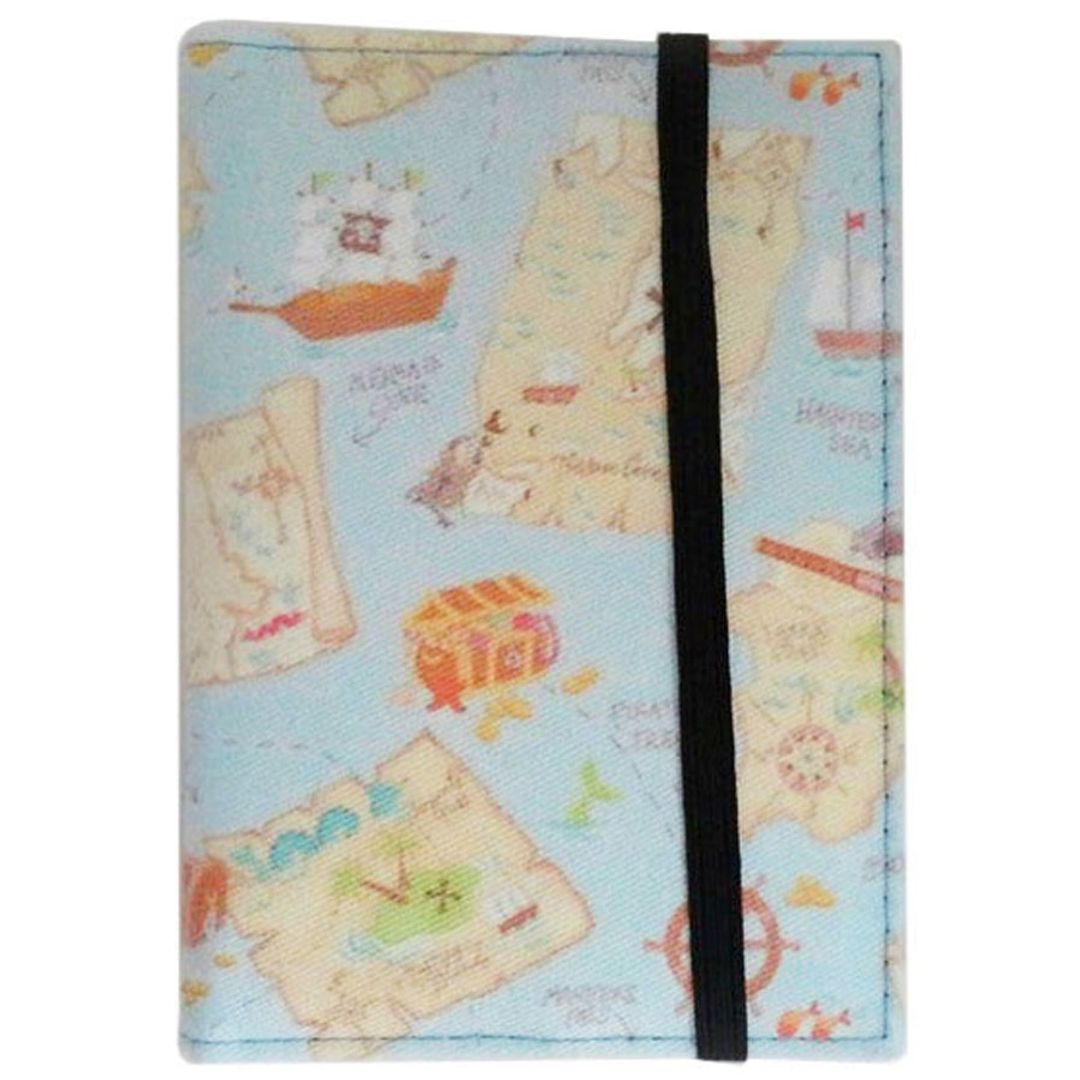 Обложка для паспорта Pirate Map Фиксируется сверху резинкой