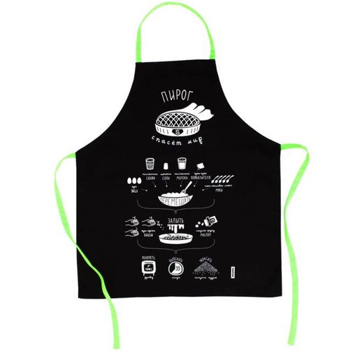 Фартук с рецептом Вишневый пирог Фартук с рецептом Вишневый пирог