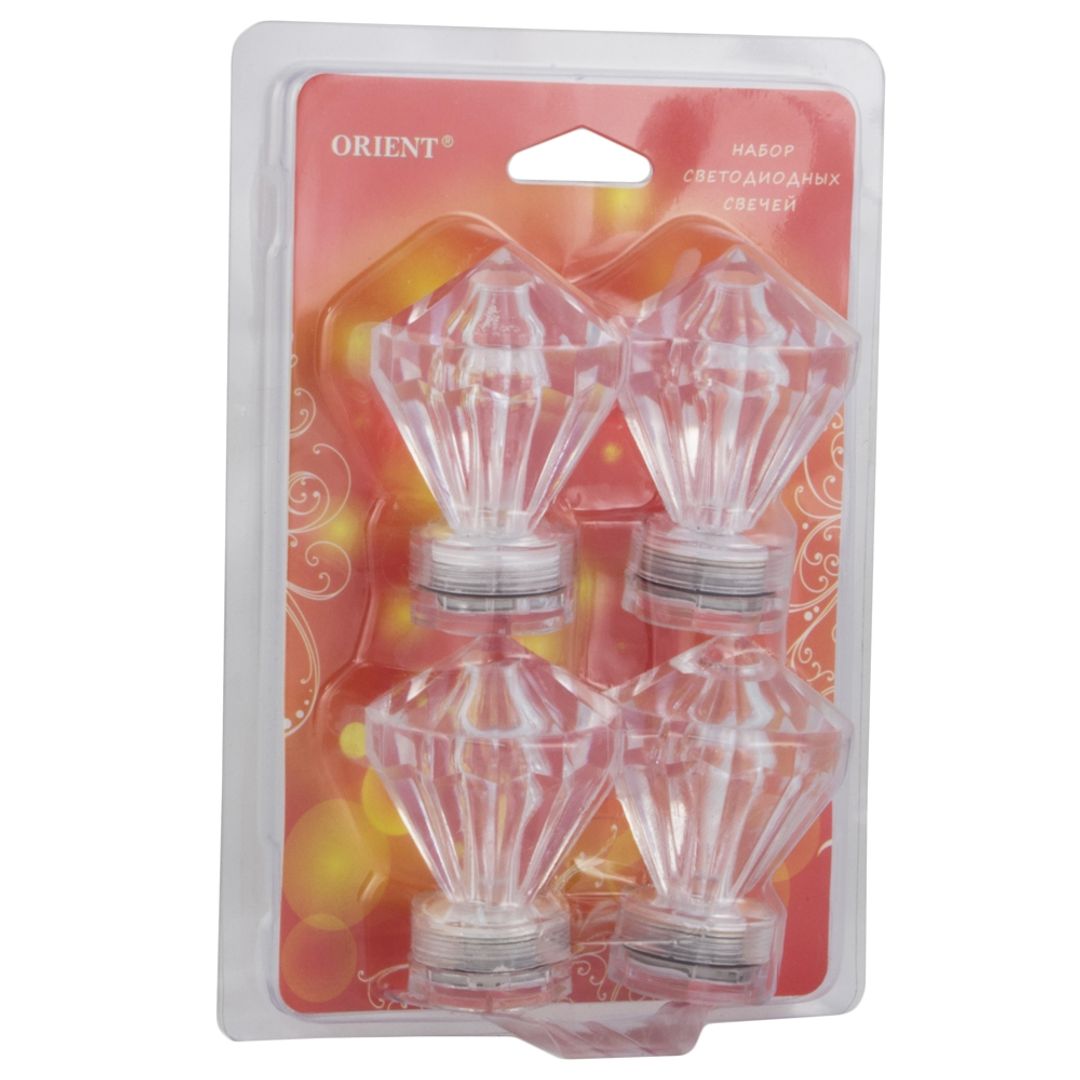 Водонепроницаемые свечи Алмазы (4 шт.)