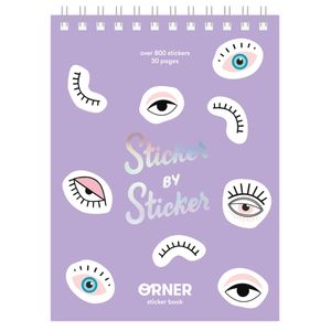 Стикербук Sticker by Sticker (Фиолетовый)