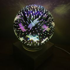 USB Ночник Магический шар Стрекозы (Вращающийся)