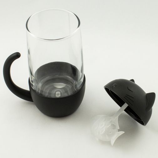 Кружка с ситечком Котик Кружка с ситечком Котик