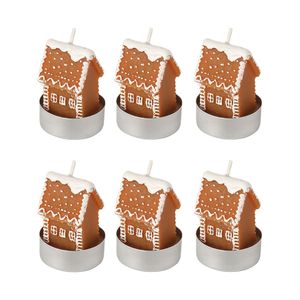 Набор декоративных свечей Gingerbread houses из коллекции New Year Essential, 6 шт. Набор декоративных свечей Gingerbread houses из коллекции New Year Essential, 6 шт.