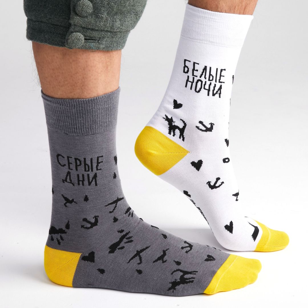 Носки Белые ночи, серые дни Носки Белые ночи, серые дни