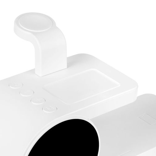 Станция беспроводной зарядки с часами fullStack (Белая) Станция беспроводной зарядки с часами fullStack (Белая)