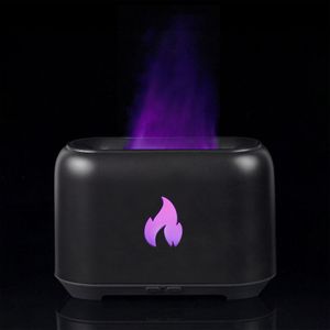 Увлажнитель-ароматизатор Fire Flick с имитацией пламени (Черный)