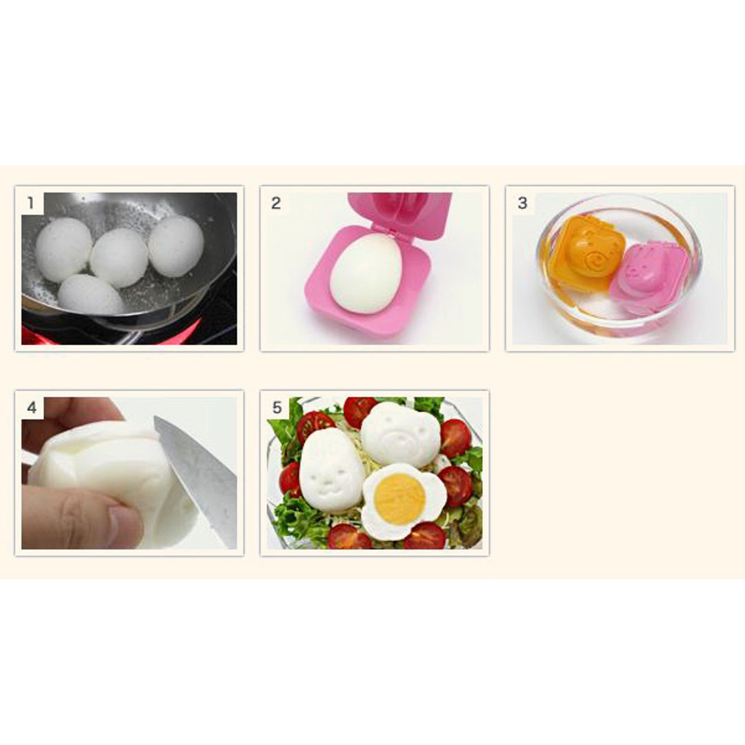 Форма для яиц и риса Мишка и Зайчик Форма для яиц и риса Мишка и Зайчик