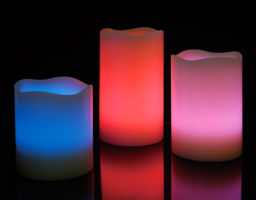 Светодиодные свечи с пультом (3 шт.)