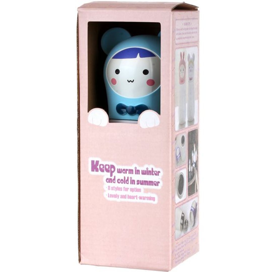 Кружка-термос Мишка Bear (Белый с голубым) Упаковка Кружка-термос Мишка Bear (Белый с голубым) Упаковка