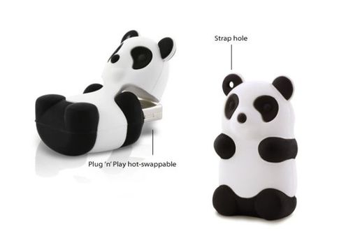 Флешка Панда Белая 4 Гб